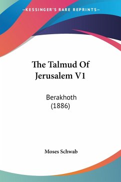 The Talmud Of Jerusalem V1