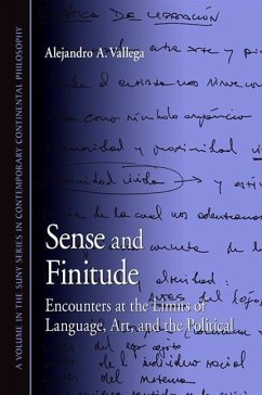 Sense and Finitude: Encounters at the Limits of Language, Art, and the Political - Vallega, Alejandro