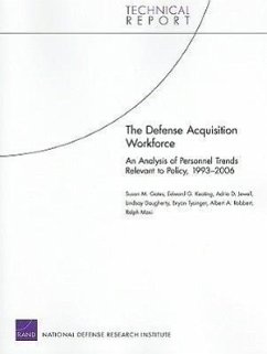 The Defense Acquisition Workforce: An Analysis of Personnel Trends Relevant to Policy, 1993-2006 (2008) - Gates, Susan M; Keating, Edward G; Jewell, Adria D; Daugherty, Lindsay; Tysinger, Bryan