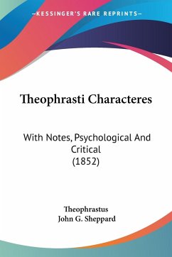 Theophrasti Characteres - Theophrastus