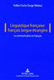 Linguistique française: français langue étrangère