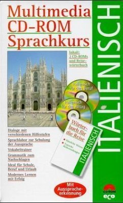 Italienisch, 2 CD-ROMs u. Reisewörterbuch / Multimedia CD-ROM Sprachkurs, CD-ROMs Italienisch, 2 CD-ROMs u. Reisewörterbuch / Multimedia CD-ROM Sprachkurs, CD-ROMs