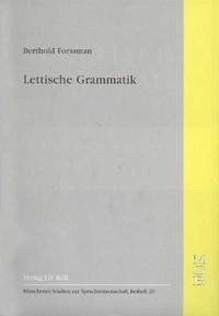 Lettische Grammatik - Forssman, Berthold