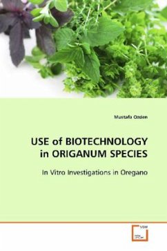 Cover USE of BIOTECHNOLOGY in ORIGANUM SPECIES