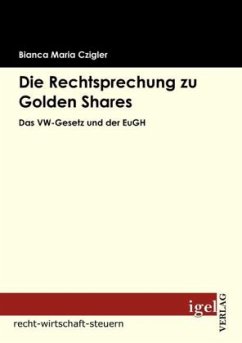 Die Rechtsprechung zu Golden Shares - Czigler, Bianca M.