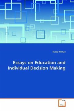 Essays on Education and Individual Decision Making - Yilmaz, Kuzey