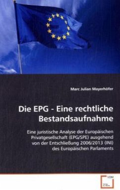 Die EPG - Eine rechtliche Bestandsaufnahme - Mayerhöfer, Marc Julian