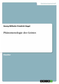 Cover Phänomenologie des Geistes