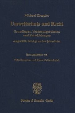 Umweltschutz und Recht. - Kloepfer, Michael