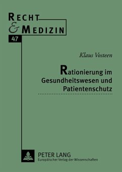 Cover Rationierung im Gesundheitswesen und Patientenschutz