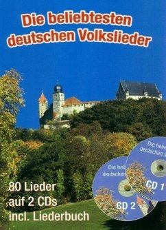 Die beliebtesten deutschen Volkslieder (A5 mit CDs) - Hildner, Gerhard