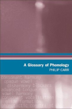A Glossary of Phonology - Carr, Philip