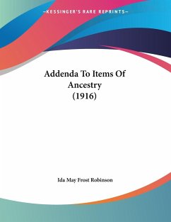 Addenda To Items Of Ancestry (1916)