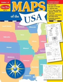 Maps of the Usa, Grade 1 - 6 Teacher Resource - Evan-Moor Educational Publishers