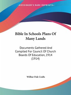 Bible In Schools Plans Of Many Lands