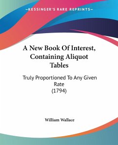 A New Book Of Interest, Containing Aliquot Tables