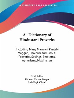 A Dictionary of Hindustani Proverbs - Fallon, S. W.