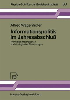 Informationspolitik im Jahresabschluß - Wagenhofer, Alfred