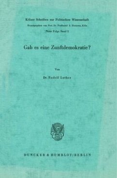 Cover Gab es eine Zunftdemokratie?