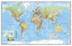 Stiefel Wandkarte Großformat Weltkarte (deutsch), ohne Metallstäbe