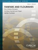 Fanfare and flourishes for a festive occasion for 2 trumpets, horn in F, trombone and organ, score and parts