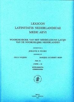Lexicon Latinitatis Nederlandicae Medii Aevi, Fascicle 64 - Fuchs, J. W.; Weijers, O.; Gumbert-Hepp, M.