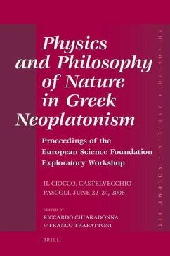 Physics and Philosophy of Nature in Greek Neoplatonism