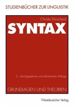 Syntax - Dürscheid, Christa