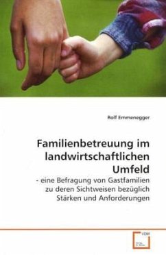 Cover Familienbetreuung im landwirtschaftlichen Umfeld