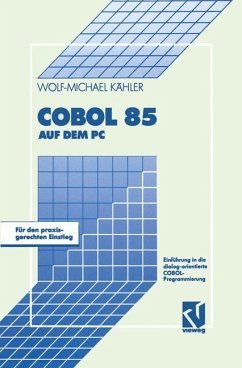 COBOL 85 auf dem PC - Kähler, Wolf-Michael