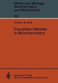 Transition Metals in Biochemistry (Molecular Biology Biochemstry and Biophysics 26)