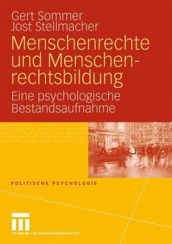 Menschenrechte und Menschenrechtsbildung - Sommer, Gert;Stellmacher, Jost