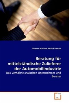 Beratung für mittelständische Zulieferer der Automobilindustrie - Wächter, Thomas