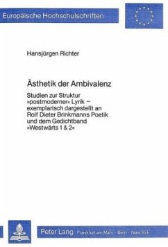 Ästhetik der Ambivalenz - Richter, Hansjürgen