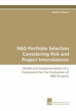 R&D Portfolio Selection Considering Risk and Project Interrelations - Schauer, Bettina