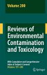 Reviews of Environmental Contamination... - Bild 1