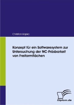 Konzept für ein Softwaresystem zur Untersuchung der NC-Fräsbarkeit von Freiformflächen - Kopka, Christian