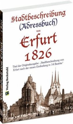 Cover Stadtbeschreibung (Adressbuch) von Erfurt 1826