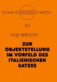 Zur Objektstellung im Vorfeld des italienischen Satzes