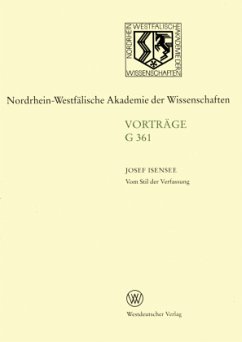 Vom Stil der Verfassung - Isensee, Josef