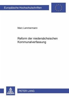 Cover Die Reform der niedersächsischen Kommunalverfassung