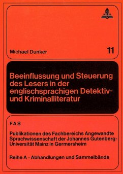 Cover Beeinflussung und Steuerung des Lesers in der englischsprachigen Detektiv- und Kriminalliteratur