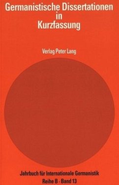 Cover Germanistische Dissertationen in Kurzfassung