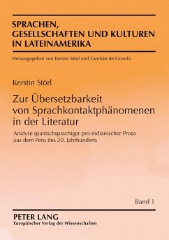 Zur Übersetzbarkeit von Sprachkontaktphänomenen in der Literatur - Störl, Kerstin