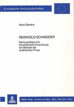 Reinhold Schneider - Getzeny, Hans