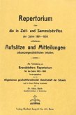 Repertorium über die in Zeit- und Sammelschriften der Jahre 1891-1900 enthaltenen Aufsätze und Mitteilungen schweizerges