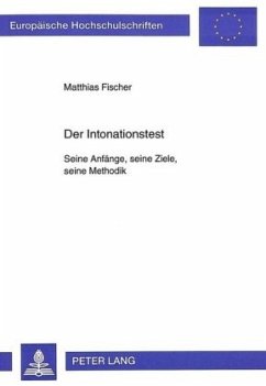 Der Intonationstest - Fischer, Matthias