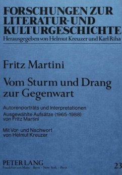 Vom Sturm und Drang zur Gegenwart - Rosenstein, Doris;Martini, Fritz