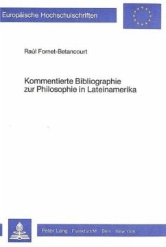 Cover Kommentierte Bibliographie zur Philosophie in Lateinamerika