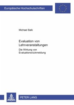 Evaluation von Lehrveranstaltungen - Balk, Michael